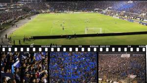 El estadio Nacional de Tegucigalpa se mostró lleno para la final de Motagua en la final de Liga Concacaf ante el Saprissa.