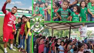 El Marathón compartió con los más pequeños en la sede donde celebraron el Día del Niño. Los infantes estaban emocionados de conocer a los futbolistas quienes se sacaron fotos.