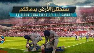 La imagen que causa preocupación en el mundo del fútbol luego que ISIS difunda amenaza decapitando a Messi y Cristiano.