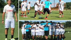 La Selección de Honduras durante su entrenamiento en Houston. A un jugador le sacaron una uña, otros hicieron trabajos aparte y Tábora prepara cambios para el juego contra El Salvador.