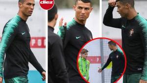 La prensa internacional publicó este domingo el primer entreno de Portugal donde señalaron que Cristiano habría estado triste y con cara de pocos amigos luego de que su futuro en el Real Madrid todavía siga en el aire. Te dejamos las mejores fotos.