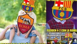 Malcom, que marcó un gol y Leo Messi (que no estuvo presente), protagonistas de los mejores memes del triunfo de la Roma sobre el Barcelona.