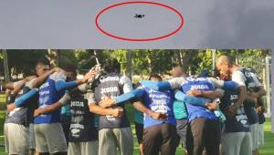 La delegación de Honduras captó en Toronto a un drone que sobrevolaba el espacio donde la Bicolor entrenaba.