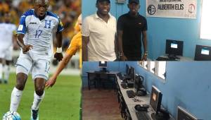 El futbolista del Houston Dynamo, Alberth Elis, regaló un laboratorio de computación para los niños en su pueblo natal, San Juan, Tela en el departamento de Atlántida.