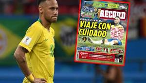 El diario Récord de México le dedicó una peculiar portada a Neymar.