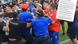 El Olimpia lanzó comunicado para explicar el incidente con Diego Vázquez. Pide a Liga Nacional acreditaciones como las de FIFA en Copas del Mundo. Foto DIEZ