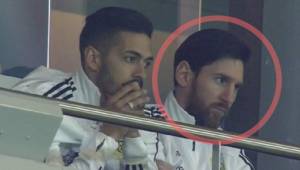 Messi estuvo ausente ante España y su cara lo dice todo.