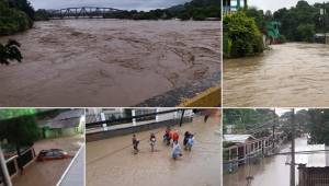 La población se mantiene en alerta debido a las inundaciones que está provocando el río luego del paso de la tormenta tropical Iota.