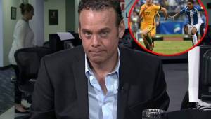 David Faitelson está siguiendo el partido entre catrachos y socceroos.