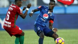 Rubilio Castillo es uno de los jugadores claves de Motagua por el gran momento que vive con sus goles.