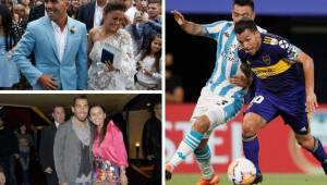 Carlos Tévez, jugador de Boca Juniors, se jugó ayer el boleto a las semifinales de la Copa Libertadores por lo que no pudo estar con su esposa.