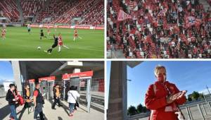 En el fútbol de Hungría se ha permitido este fin de semana el regreso de los aficionados a los estadios en medio de la pandemia del coronavirus.