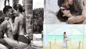 Ezequiel Garay y Tamara Gorro se han casado por segunda vez en las Maldivas. El defensa del Valencia y la popular celebrity ya lo habían hecho en 2012.