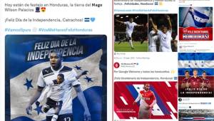 Tottenham, Arsenal, Mónaco y otros equipos europeas felicitan a Honduras por su Independencia.