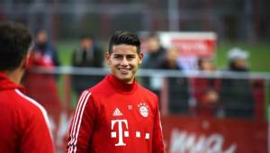 James Rodríguez se reintegró a los entrenamientos del Bayern Munich.