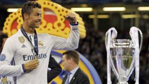 Cristiano Ronaldo llegó a cinco Champions League con el Real Madrid.