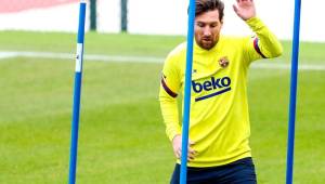 Lionel Messi regresó con las baterías al 100% a los entrenamientos del Barcelona.
