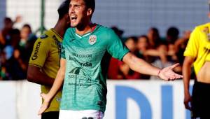 Bruno Volpi marcó su primer gol con el Marathón y lo hizo en el derbi ante Real España.