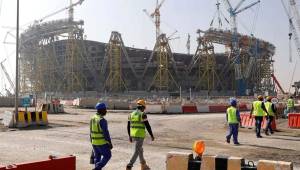 Pese a la pandemia de coronavirus, las obras en los estadios de Qatar 2022 no se paran.