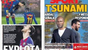 Te presentamos las principales portadas de los medios internacionales. La bronca entre Abidal y Messi se roba toda la atención en España.