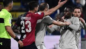 Sin Cristiano Ronaldo, la Juventus logró vencer al Cagliari en un partido manchado.