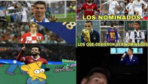 Los candidatos nombrados por la FIFA son Cristiano Ronaldo, Luka Modric y Mohamed Salah. Messi se ha quedado al margen.
