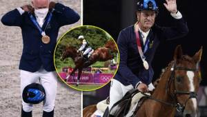 Con 62 años, el jinete australiano Andrew Hoy es el segundo medallista más longevo y el más viejo en ganar dos preseas el mismo día en Juegos Olímpicos.