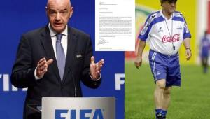 El presidente de la FIFA, Gianni Infantino, realizó una carta a la FENAFUTH en memoria al fallecido Chelato Uclés.