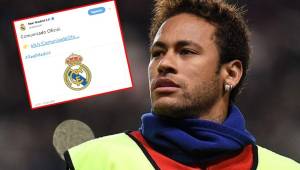 El Real Madrid aclaró la situación de Neymar mediante un comunicado.
