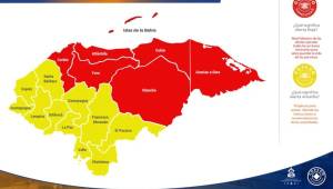 Ahora hay alerta roja en Honduras en siete departamentos por la tormenta Eta.