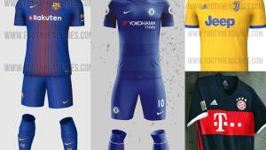 A falta de pocos meses para que la presente temporada culmine en las diferentes ligas europeas, ya se han filtrado los uniformes que podrían vestir estos grandes equipos del viejo continente.
