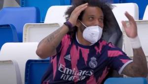 Marcelo no podía creerse que el Valladolid le estuviera ganando el partido al Atlético de Madrid.