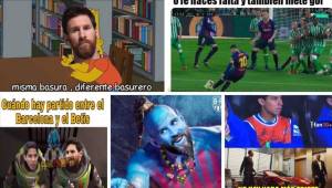¡Llegaron los memes! En esta ocasión se rinden a Messi por su partidazo ante el Real Betis donde marcó un hattrick. Además se burlan del mexicano Diego Lainez por no jugar todo el partido.