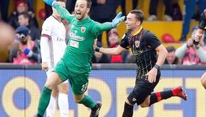 Alberto Brignoli le dio el primer empate en la historia de la Serie A al Benevento frente al Milan.