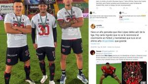 La Liga Alajuelense se coronó campeonísimo en Costa Rica. La 30 llegó y el hondureño Alex López fue uno de los artífices. Tras el título, las redes se inundaron de elogios al catracho. Acá te mostramos todo lo que le dijeron.