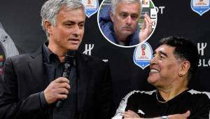 José Mourinho lamentó a más no poder la muerte de Diego Armando Maradona, el dios del fútbol argentino.