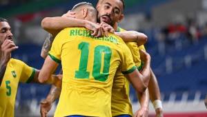 El delantero Matheus Cunha marcó el único gol del partido entre Brasil y Egipto en Tokio.