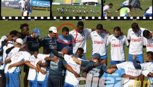 La Selección de Honduras afinó los últimos detalles antes de viajar a San José para el juego contra Costa Rica y estas curiosas imágenes dejó el entreno. Fotos Juan Salgado