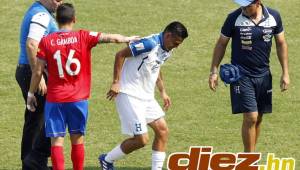 Este fue el día que Andy Najar se lesionó con la Selección de Honduras en marzo pasado cuando enfrentaba a Costa Rica en el Morazán. Foto Neptalí Romero