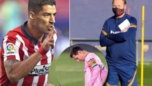 Koeman le dijo a Suárez que no entraría en sus planes y Messi terminó decepcionado por esta decisión.