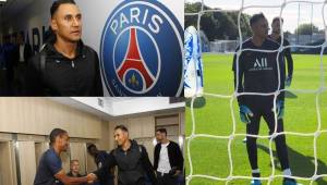 Primer día en la oficina para el portero costarricense Keylor Navas. El jugador centroamericano realizó su primer entrenamiento con los parisinos y acá te mostramos cómo fue. FOTOS: Cortesía @PSG_inside