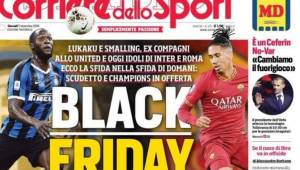 Los clubes italianos de la Serie A tildaron este jueves de 'inaceptable' y 'terrible' el titular 'Black Friday' en la portada del periódico deportivo Corriere dello Sport.