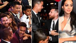 Te presentamos las mejores fotos que nos dejó la gala del premio The Best de la FIFA y no se trasnmitieron por la televisión. Cristiano Jr sorprendió a Messi.