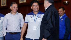 El técnico de la Selección de Honduras, Reynaldo Tilguath, en la presentación de San Pedro Sula como sede del Premundial Sub-20 de Concacaf. Foto N. Romero