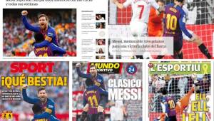 El argentino se robó la portadas un día después de anotar una tripleta ante el Sevilla en La Liga. Lionel Messi llegó a 26 goles y es el único mandamás de la tabla de goleadores en España. Aquí todas las portadas sobre la 'Pulga'.