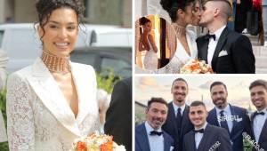 Marco Verratti pasó de ganar la Eurocopa con Italia el domingo a casarse con su mujer, la hemosa modelo Jessica Aidi. Las fotos de la boda y los invitados de lujo. Vean lo que hizo Zlatan Ibrahimovic.