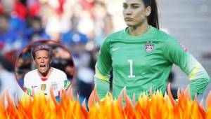 'La he visto intimidar jugadoras para que se arrodillaran', dijo Hope Solo contra Rapinoe.