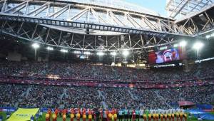 57 mil espectadores se dieron cita al estadio Krestovskyi de Sanpetesburgo para presenciar la final de Copa Confederaciones. El Mundial de Rusia apunta a ser un éxito en asistencias. Foto AFP
