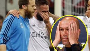 Carvajal es baja indefinida en el Real Madrid de Zinedine Zidane.