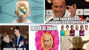 ¡Para morir de risa! Estos son los divertidos memes previo al Clásico Barcelona-Real Madrid que dejan como víctimas favoritas a Florentino Pérez por 'dominar' el VAR y a Zidane por su lógica de 'ganas, pierdes o empatas'. Vinicius es criticado por el 'casi' gol de Courtois.